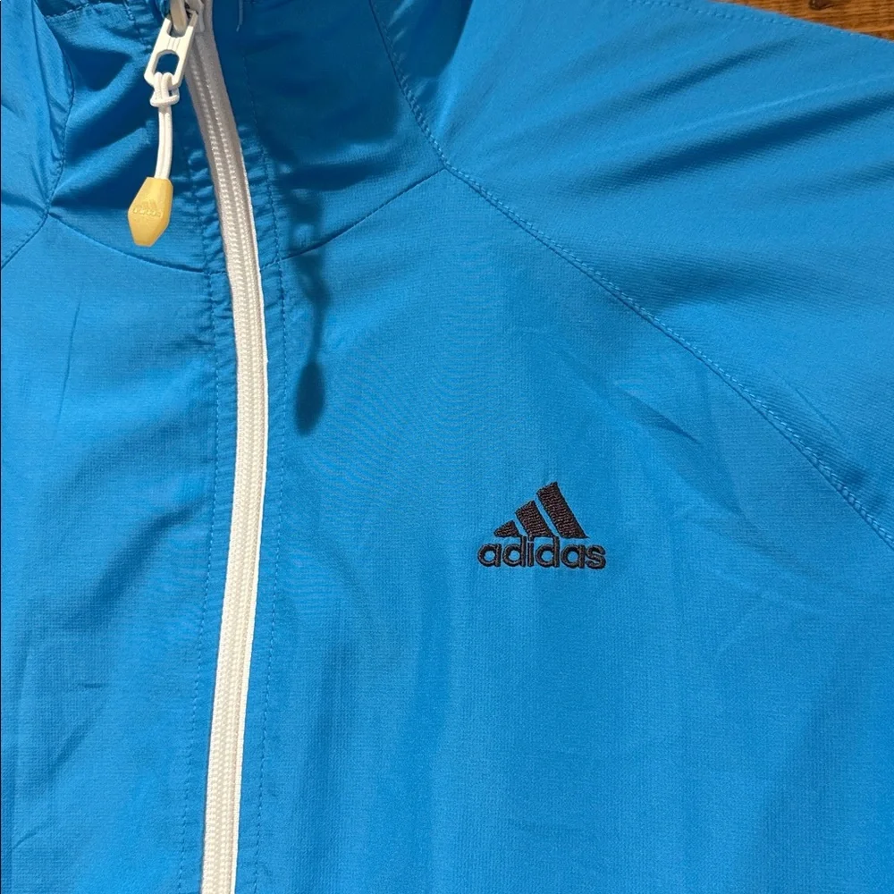 Adidas Women's Turquoise Lightweight Track Jacket‎ Size Medium